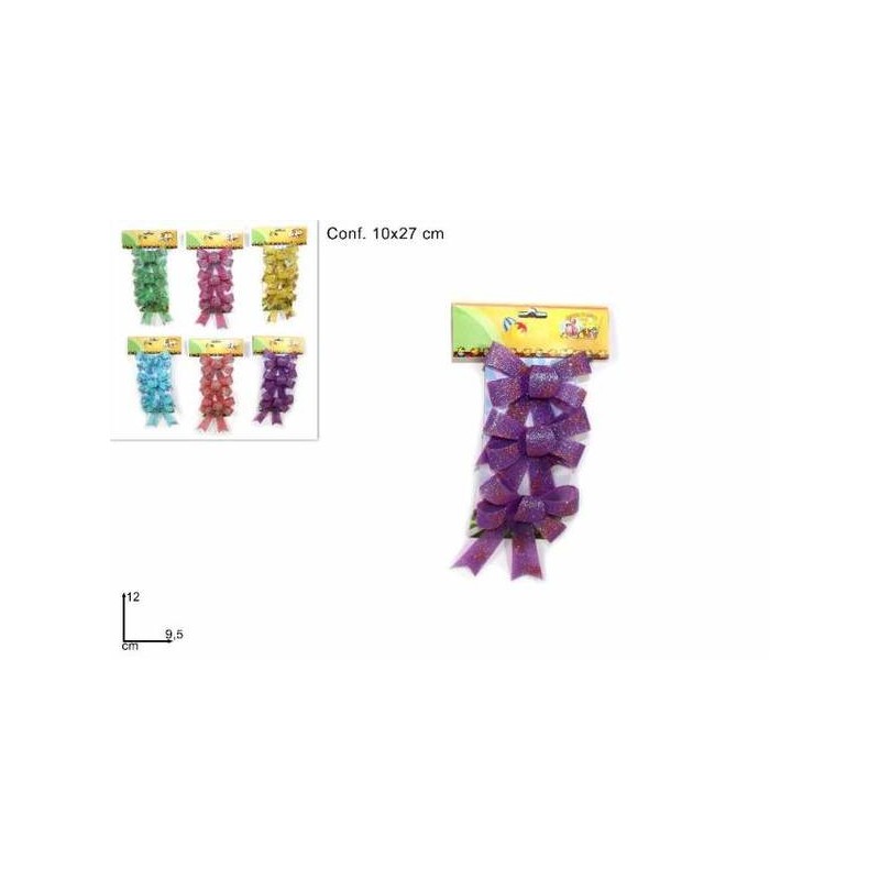 FIOCCO PASQUALE GLITTER 3pz ASS.TI