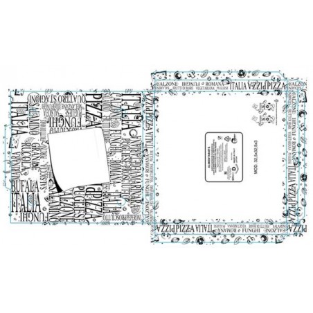 SCATOLE PIZZA 32,5x32,5x3cm 100pz BIANCO POST IT