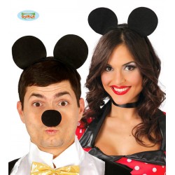 CERCHIETTO ORECCHIE TOPO CARTOON