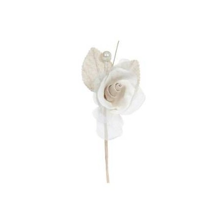 CHIUDIPACCO COTTON ROSE 7x14,5cm WHITE