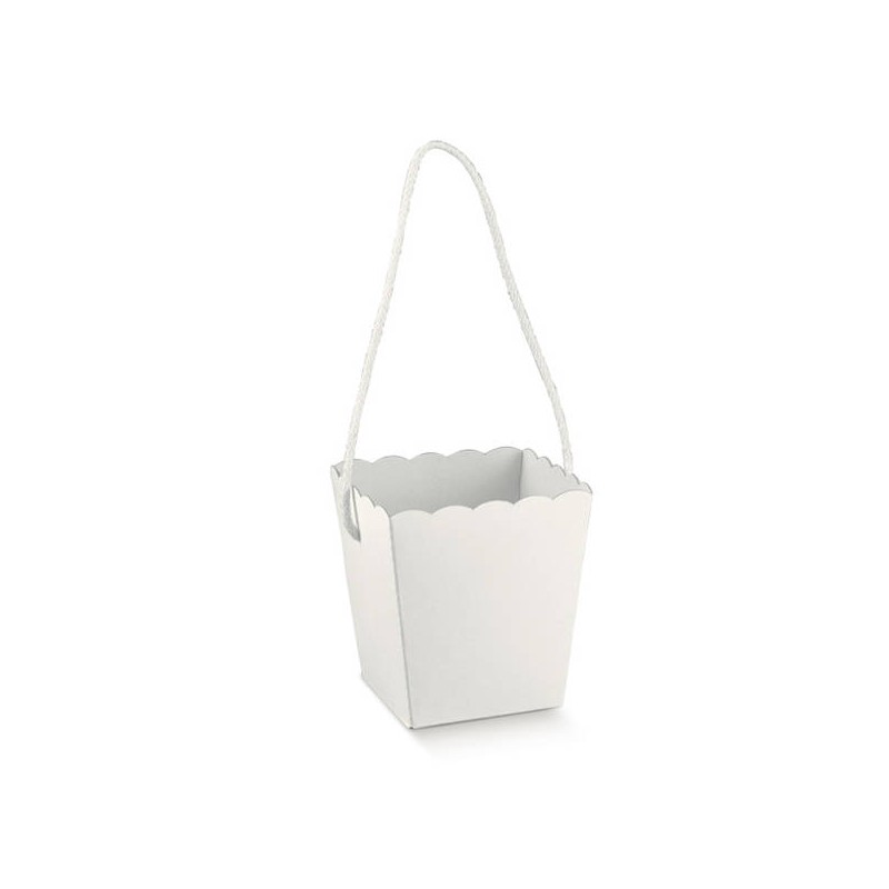 VASO IN CARTONCINO 10x10x14,5cm WHITE