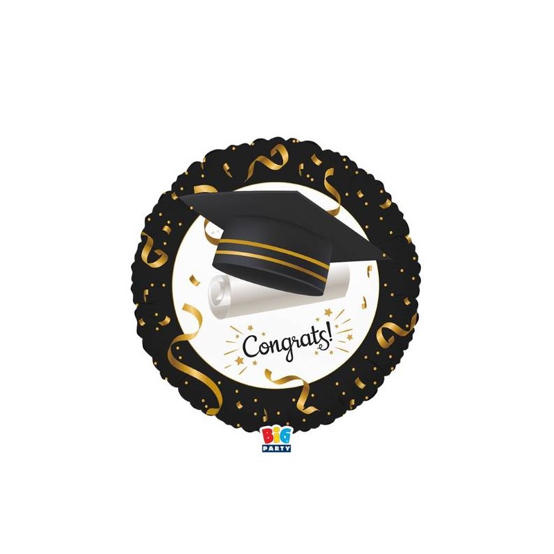 PALLONE MYLAR TONDO 45cm GRADUATION