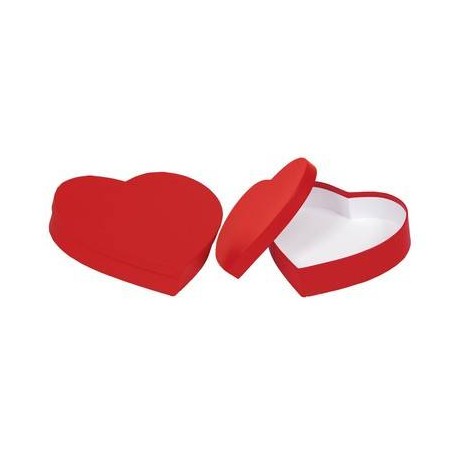 SCATOLA CUORE 24,5x24,5x5cm ROSSO