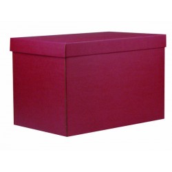 SCATOLA F/COPERCHIO LINEA 1300 49x34x33cm GOFFR. ROSSO PORTATA 12kg