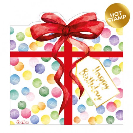 TOVAGLIOLI 33x33 SAGOMATI PACCO REGALO 16pz