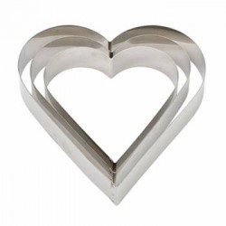 SAGOMA INOX CUORE 14x4,5cm