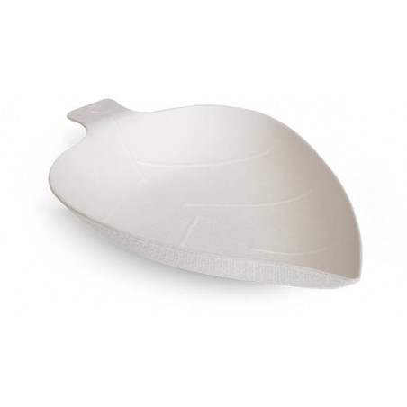 MINI PIATTINO FOGLIA POLPA 25ml 9x7cm 25pz BIO COMPOSTABILE
