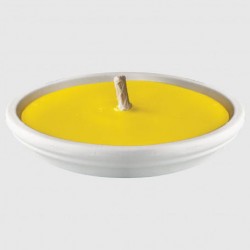 FIACCOLA CITRONELLA IN GESSO BIANCO ø11