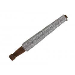 SPOLETTA LEGNO CORDINO METAL ARGENTO 5mt