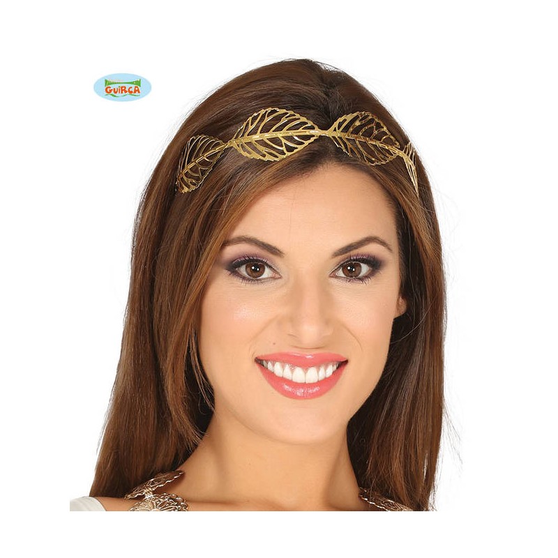 TIARA FOGLIE METALLICHE ORO
