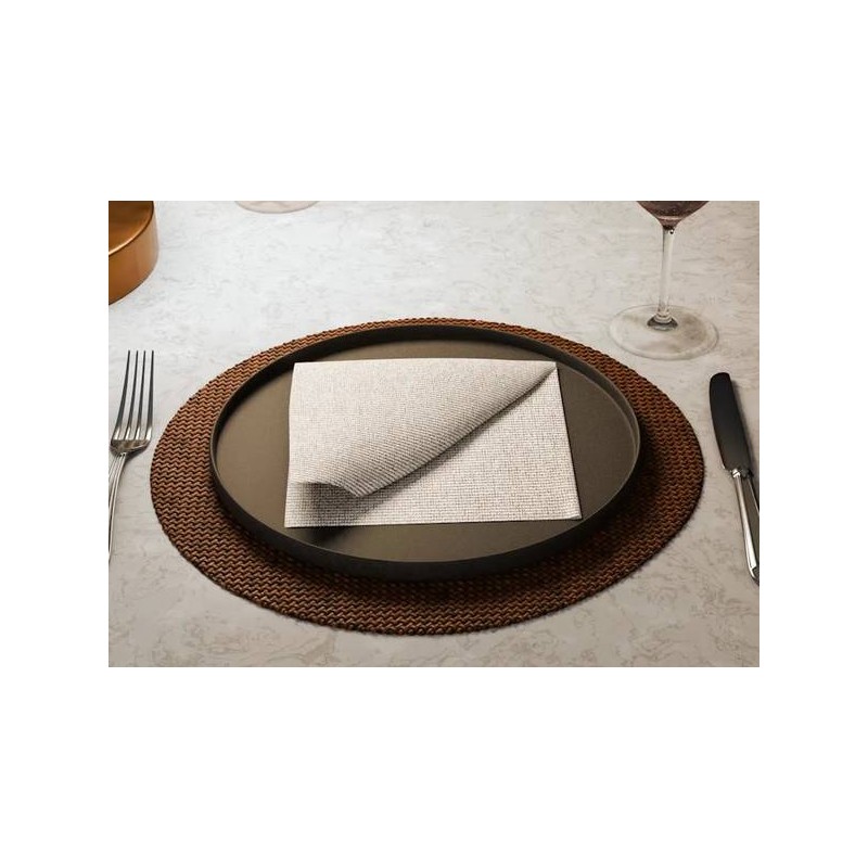 TOVAGLIOLI 38x38 STAR FABRIC NOCCIOLA 40pz FATO