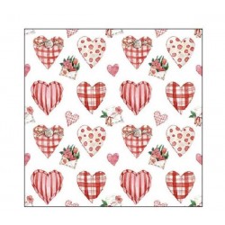 TOVAGLIOLI 25x25 LOVELY HEARTS 20pz