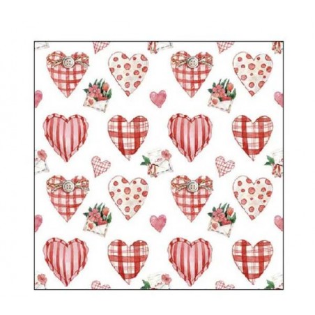 TOVAGLIOLI 25x25 LOVELY HEARTS 20pz