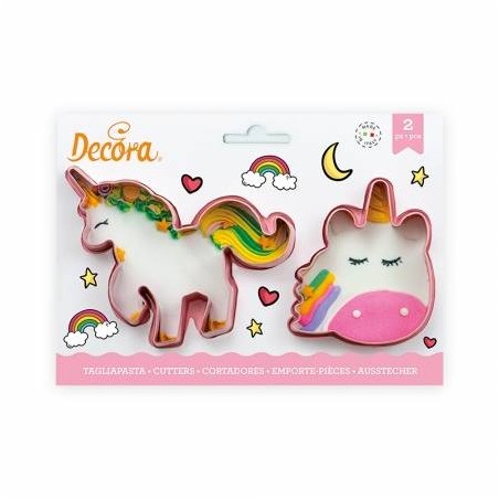TAGLIAPASTA MAGICO UNICORNO IN PLASTICA SET 2pz
