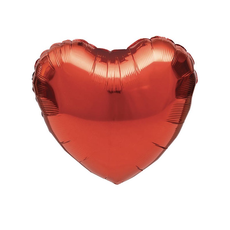 PALLONE MYLAR CUORE ROSSO ø45cm