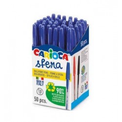 PENNA SFERA ECO FAMILY 50pz BLU CARIOCA