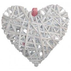 CUORE VIMINI GRIGIO 20x20cm DEC02279