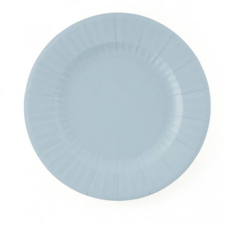 PIATTI ROUND BLU FIORDALISO 27cm 8pz