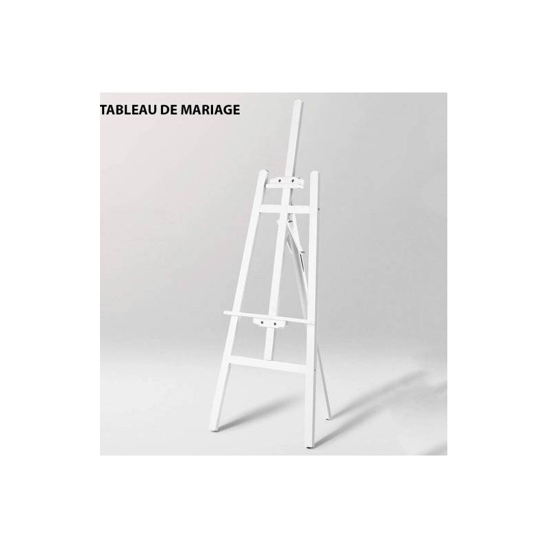 TABLEAU DE MARIAGE LEGNO BIANCO H.150cm