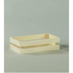 CESTO RETTANGOLARE LEGNO NATURALE 18x11x5cm