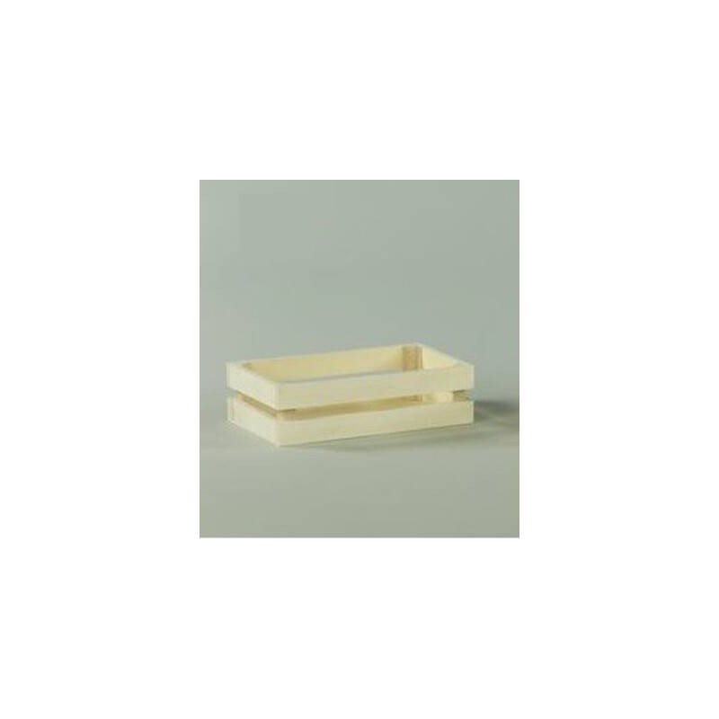 CESTO RETTANGOLARE LEGNO NATURALE 18x11x5cm