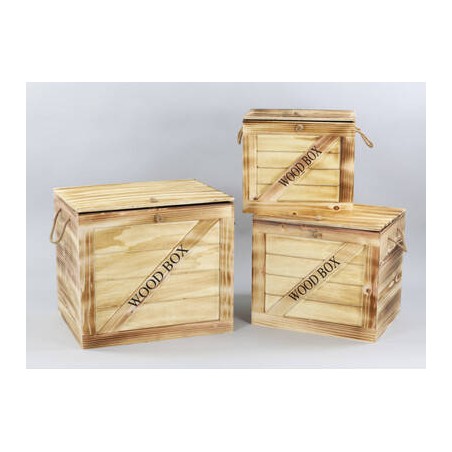 BAULE LEGNO WOOD BOX 46x36,5x41cm 2/3