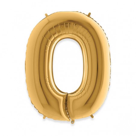 PALLONE MYLAR LETTERA O 102cm 40 GOLD