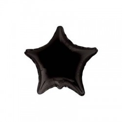 PALLONE MYLAR STELLA 18'' 45cm NERO RC