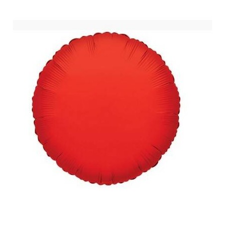 PALLONE MYLAR TONDO ROSSO 18 43cm 1pz RC