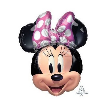 PALLONE MYLAR S/SHAPE MINNIE FOREVER 63x55cm