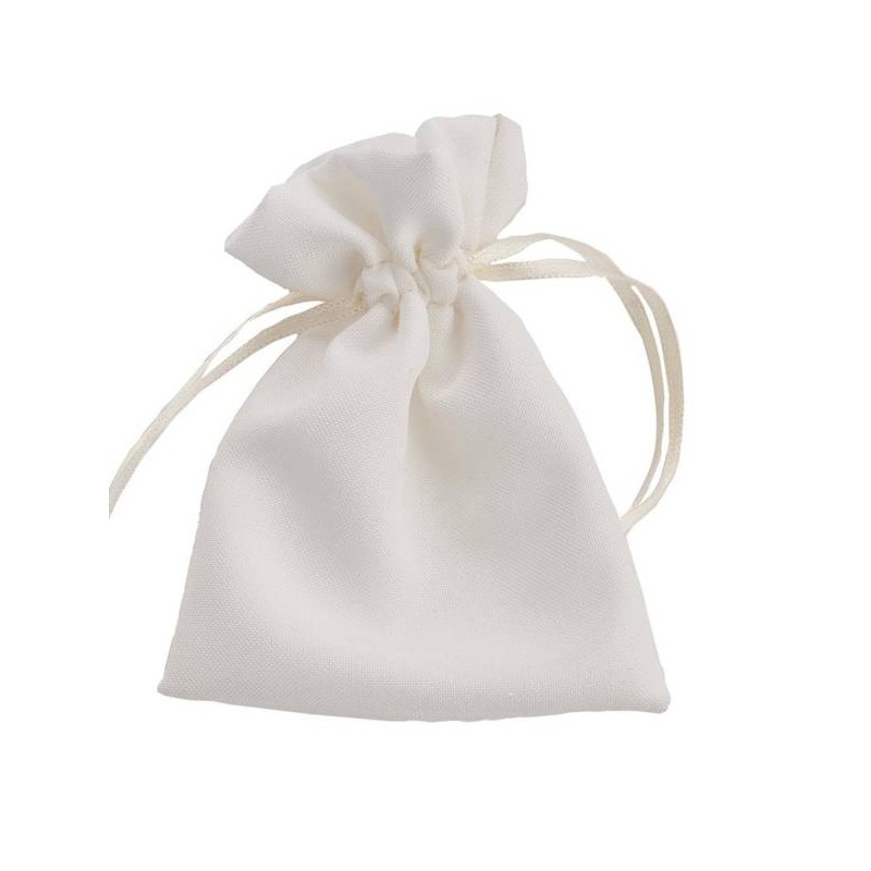 SACCHETTO COTTON 9x12cm ECRU' 12pz