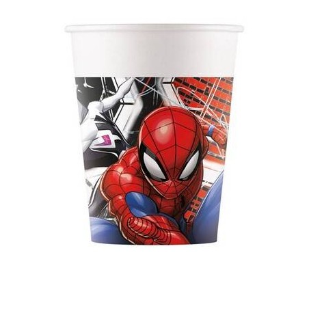 BICCHIERI CARTA 250cc SPIDERMAN WORLD OF WEBS