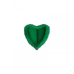 PALLONE MYLAR CUORE 18 45cm VERDE BOSCO