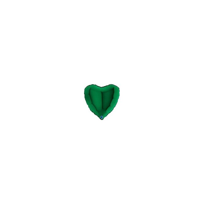 PALLONE MYLAR CUORE 18 45cm VERDE BOSCO