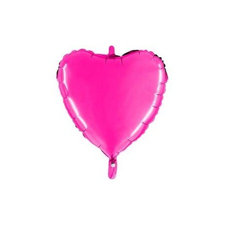 PALLONE MYLAR CUORE 45cm FUCSIA