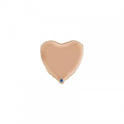 PALLONE MYLAR CUORE 18 45cm NUDE