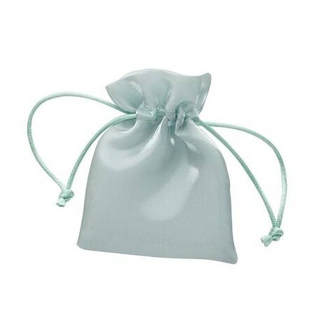 SACCHETTO ORGANZA 9x12cm VERDE LUCIDO 12pz