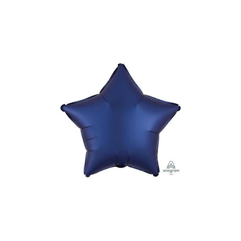 PALLONE MYLAR STELLA 17 42cm SATIN BLU NAVY