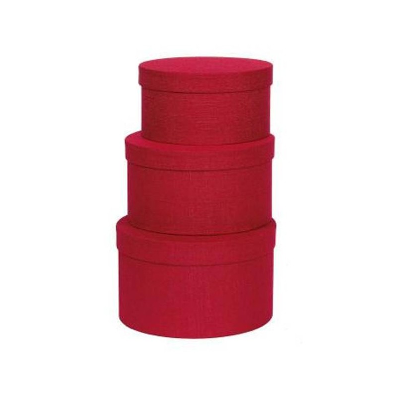 CAPPELLIERA ROSSA TRAMA TESSUTO ø21x11cm 3/3