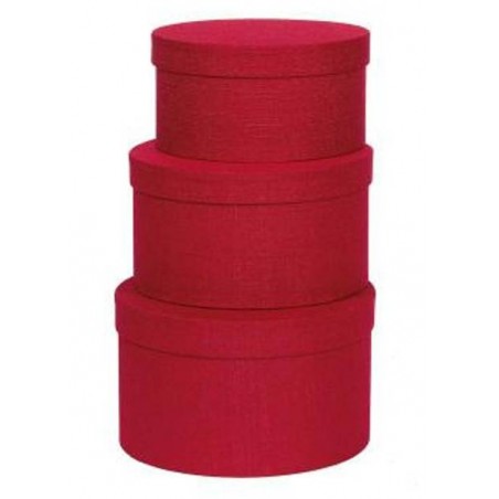 CAPPELLIERA ROSSA TRAMA TESSUTO ø21x11cm 3/3