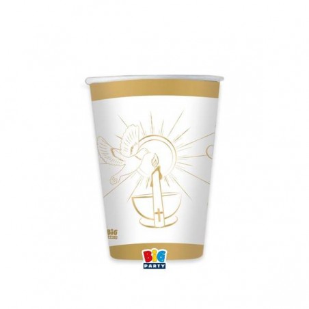 BICCHIERI 200cc CRESIMA GOLD 8pz