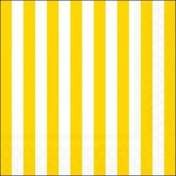 TOVAGLIOLI 33X33 STRISCIA GIALLA 20pz