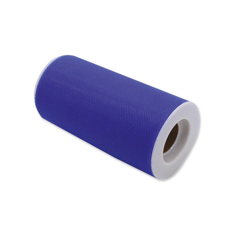 TULLE ROTOLO cm12,5x25mt BLU ELETTRICO BIG