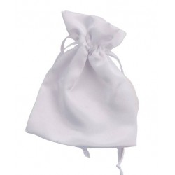 SACCHETTO RASO 9x12cm BIANCO 12pz