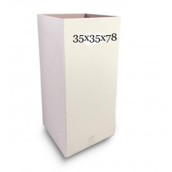 BOX CARTONE RIFIUTI 35x35x78cm 95LT BIANCO ECO