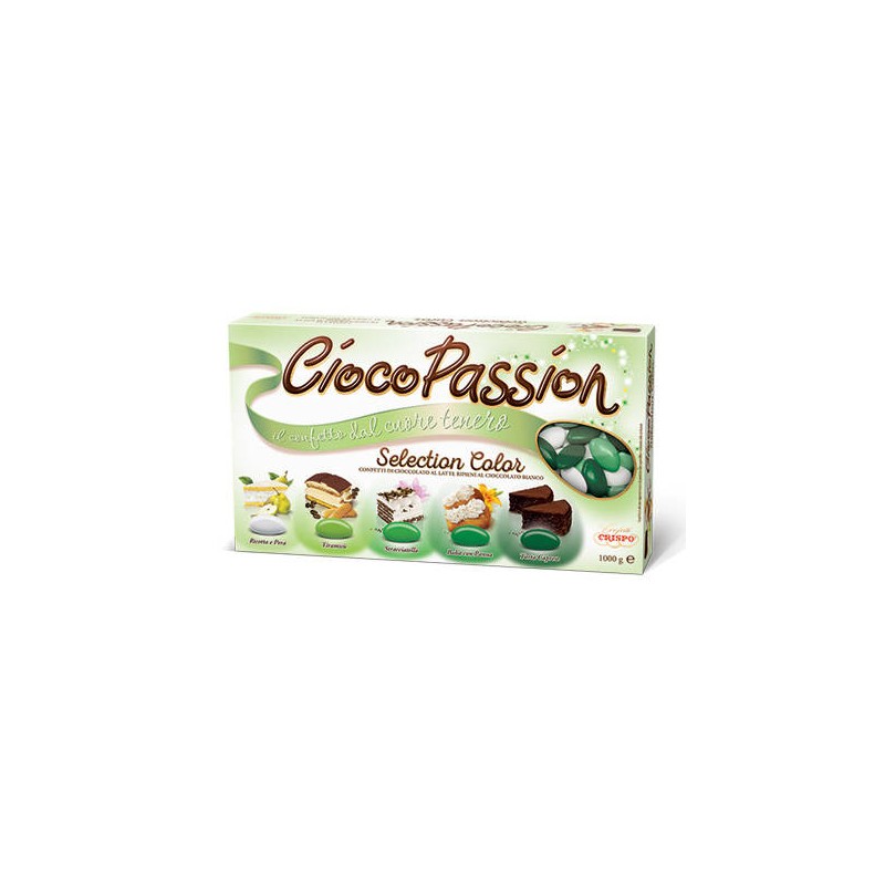 CONFETTI CIOCOPASSION SELECTION COLOR VERDE 5 GUSTI 1kg