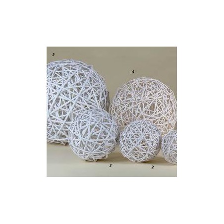 SFERA VIMINI BIANCO ø35