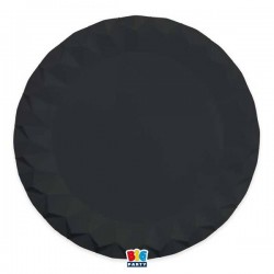 SOTTOPIATTI DIAMANT NERO ø32 5pz
