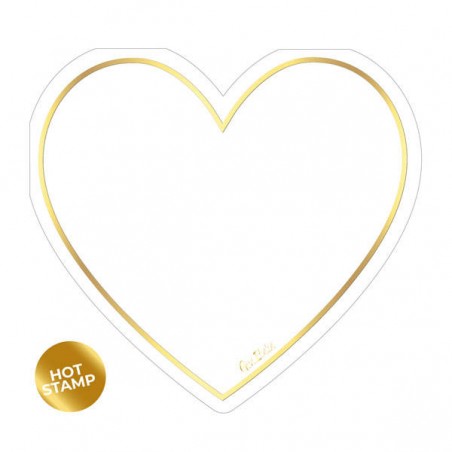 TOVAGLIOLI 33x33 SAGOMATI HEART WHITE 16pz
