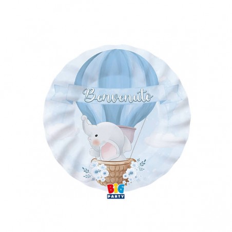 PIATTI DESSERT MONGOLFIERA BENVENUTO 8pz